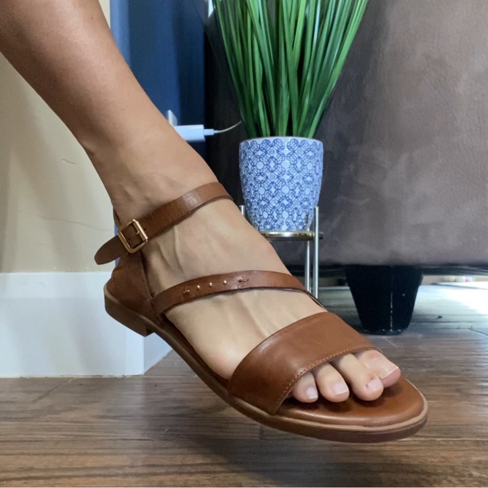 Miz Mooz Landyn Brown Leather Sandals